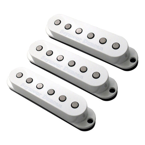 Set Pastillas Singlecoil Seymour Duncan Ssl-3 Hot For Strat Negro