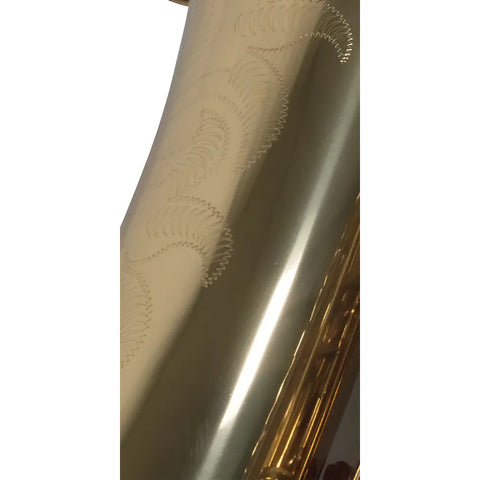 Saxofón Tenor Wesner Sst1000-g Laqueado Dorado Bb Llave F Estuche