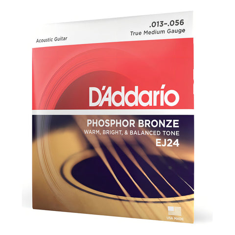 Cuerda De Guitarra D'addario Phosphor Bronze Ej24 0.13 De Acero