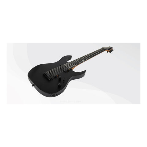 Guitarra Eléctrica 7 Cuerdas Spira Guitars S-407 Satin Black Diestro Negro