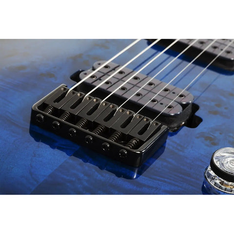 Guitarra Eléctrica See Thru Blue Burst Schecter Omen Elite-6 Diestro Azul Palo De Rosa