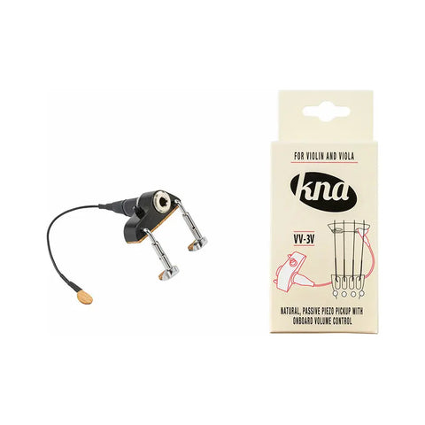 Pastilla Pasiva Kna Vv-3v Piezoeléctrico Para Violin O Viola Negro