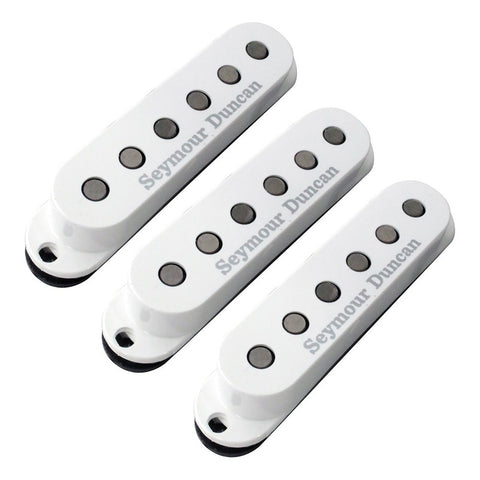 Set Pastillas Singlecoil Seymour Duncan Ssl-3 Hot For Strat Negro