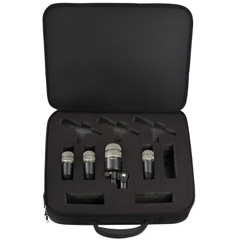 Electrovoice Pl-dk4 Paquete De 4 Micrófonos P/ Batería Color Negro