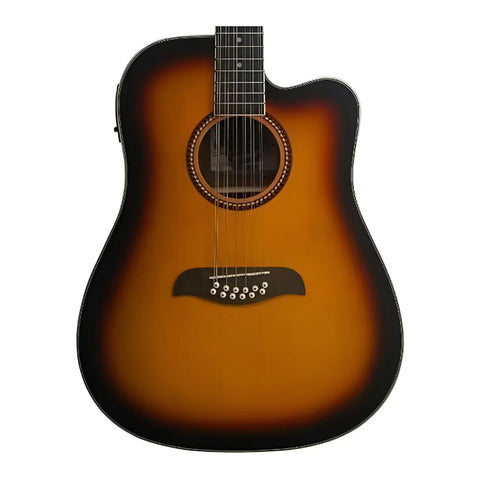 Oscar Schmidt Od312ce Guitarra Electroacústica 12 Cuerdas Para Diestros Tobacco Sunburst Brillante
