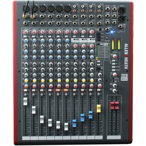 Mezcladora C/ Efectos Y Usb Allen & Heath®  Zed-12fx