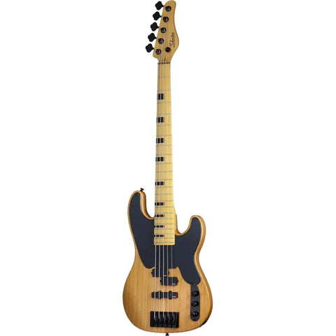 Bajo Eléctrico 5 Cuerdas Activo Schecter Model-t Session Caqui Madera
