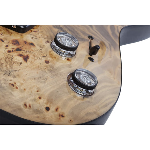 Guitarra 7 Cuerdas Schecter Omen Elite-7 Multiscale Charcoal Diestro Dorado Oscuro Palo De Rosa