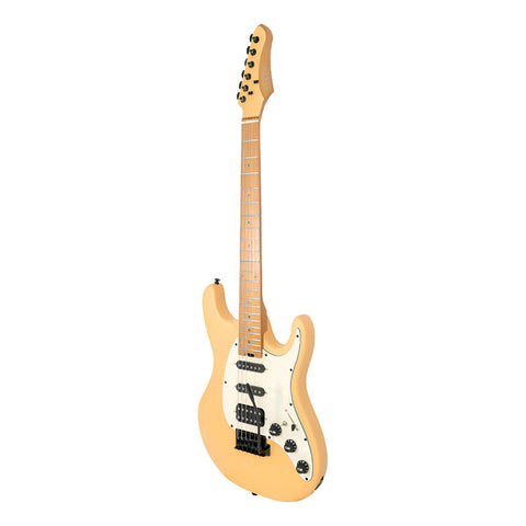 Guitarra Eléctrica Stratocaster Solid Fiesta O Mars Strat Diestro Naranja Claro Palo De Rosa