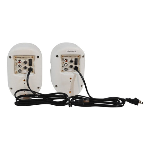 Fonestar Ambient20ba 2 Bocinas Amplificadas 40w Color Blanco