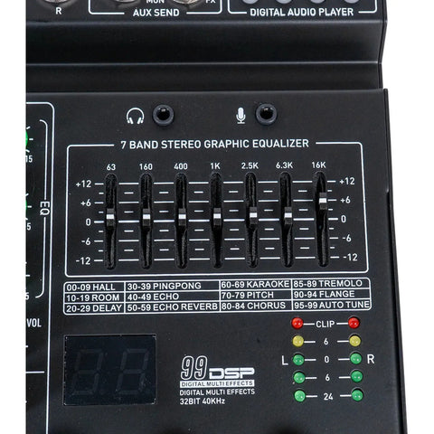 Mezcladora 8 Canales Con Efectos Prosound Pamx-08rs