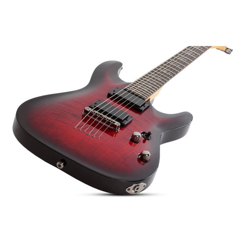 Guitarra Eléctrica Crimson Red Burst Schecter Demon-6 Crb Diestro Crimson Red Burst Wengué