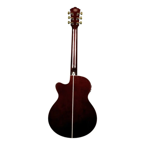 Guitarra Electroacústica Mini Jumbo Washburn Ea55g Sunburst Diestro