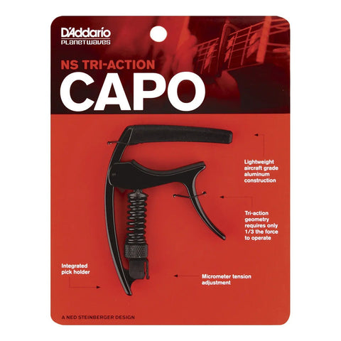 Capodastro Ns Tri-action Color Negro Planet Wave Pw-cp-09