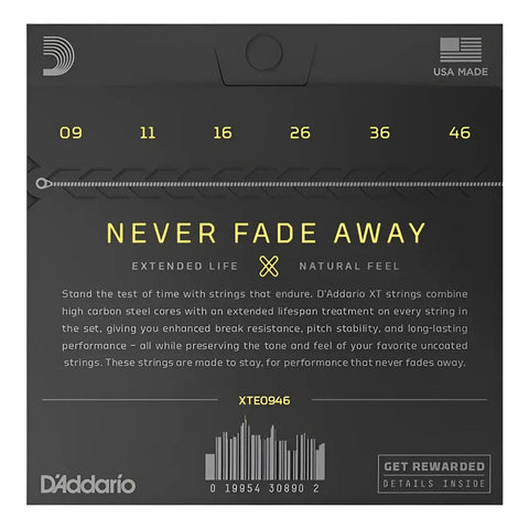 Juego Cuerdas Para Guitarra Eléctrica 9-46 D'addario Xte0946