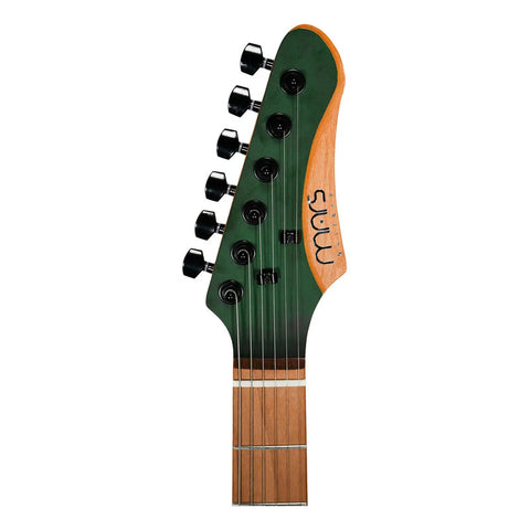 Guitarra Eléctrica Mars Strat De 6 Cuerdas En Verde Musgo Con Trémolo Diestro Palo De Rosa