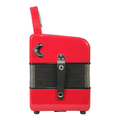 Acordeón Rojo De 31 Botones Tono De Fa Moretti Milan Fbbeb