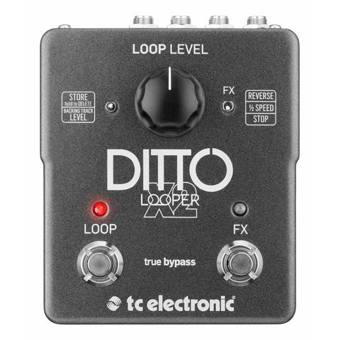 Pedal De Efecto Tc Electronic Ditto X2 Looper Negro