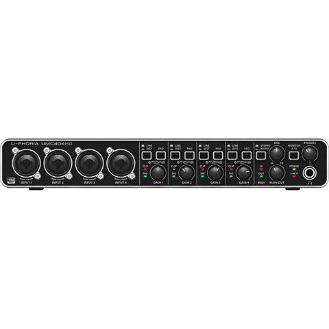 Interfase Interfaz 4 Canales Behringer Umc404hd Negro