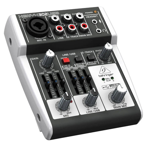 Mezcladora Con Interface Usb, Behringer Xenyx 302usb