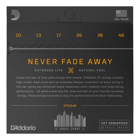Cuerdas Para Guitarra Eléctrica Xt Nickel D'addario Xte 1046