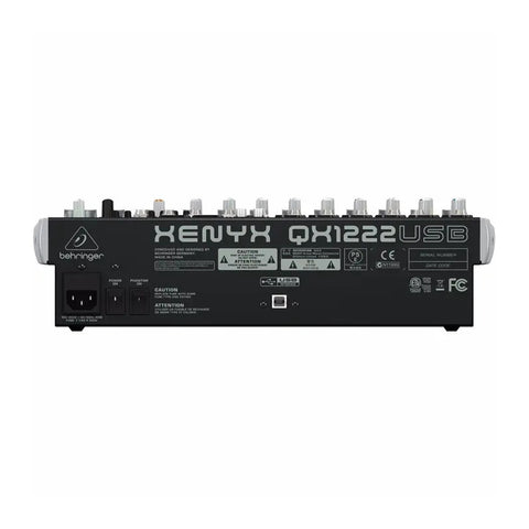 Behringer Qx1222usb Mezcladora Análoga 12 Entradas