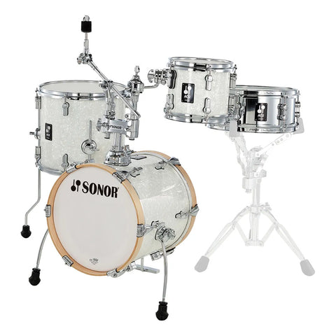 Bateria Sonor Aq2 Martini Set 4 Piezas Bombo 14 PuLG Blanco Aperlafo