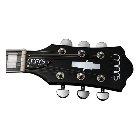 Guitarra Eléctrica 6 Cuerdas Mars Jazzs Jazz Satin Red Color Rojo Material Del Diapasón Arce Orientación De La Mano Diestro