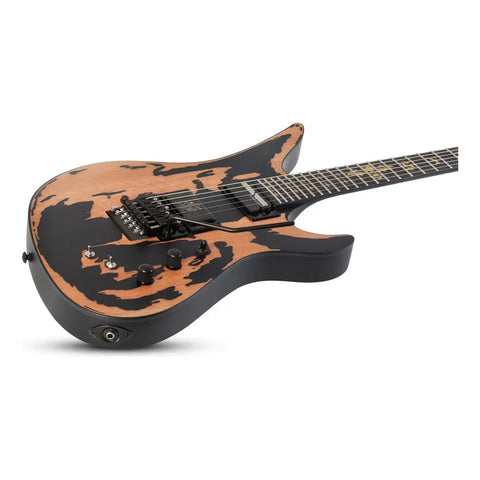 Guitarra Eléctrica Schecter Synyster Custom-s Ébano Floyd Rose Bordó Diestro