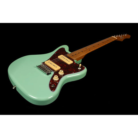 Guitarra Tipo Jaguar Jazz Master Jet Guitars Jj-300p90 Green Diestro Agua Maple
