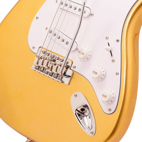 Guitarra Eléctrica Babilon Epic Ii-gd Stratocaster 6 Cuerdas Golden Diestro Color Dorado