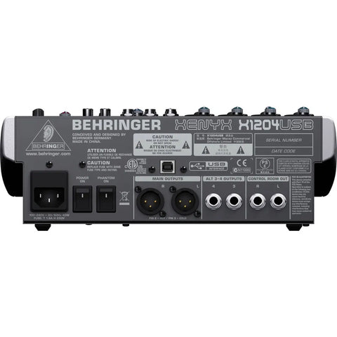 Mezcladora Con Interfase Usb Behringer Xenyx X1204usb