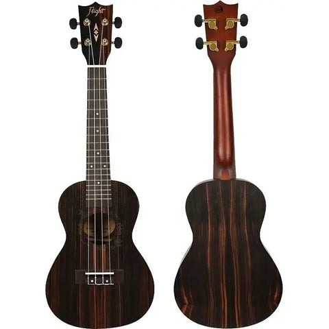 Flight Duc460 Amara Ukelele Concierto Con Funda Color Negro
