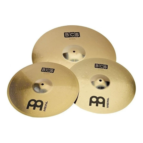Set Platillos Meinl Bcs Crash 16 Hi-hat 14 Crash Ride 18 Natural