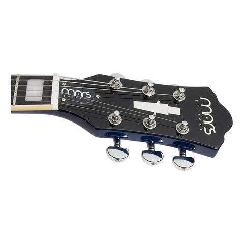 Guitarra Eléctrica 6 Cuerdas Mars Les Paul Traditional Blue Diestro Azul Palo De Rosa