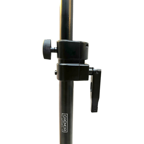 Poste Tubo Con Sistema Elevación Bafle Sub Gremori Gmr-tyw16 Color Negro