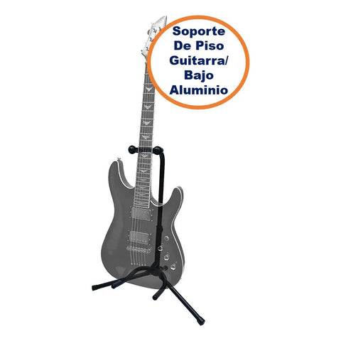 Soporte De Piso Para Guitarra Y Bajo Gator Rok-it En Negro