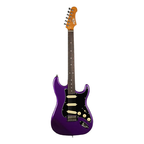 Guitarra Tipo Strato Sss Jet Guitars Js-300 Plm R Diestro Lila Palo De Rosa