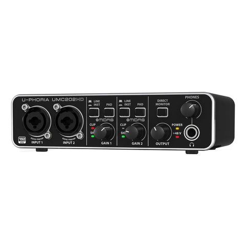 Kit P/grabación C/interfaz Behringer U-phoria Studio Pro Negro