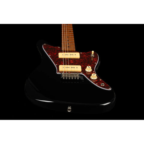 Guitarra Tipo Jaguar Jazz Master Jet Guitars Jj-300p90 Negra Diestro Negro Maple