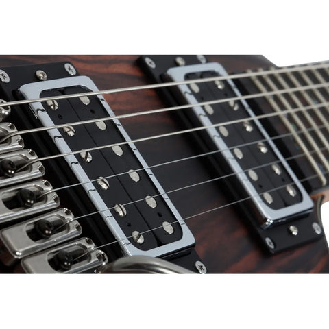 Guitarra Electrica Schecter C-1 Exotic Trem Ebony Diestro Black Cherry Palo De Rosa
