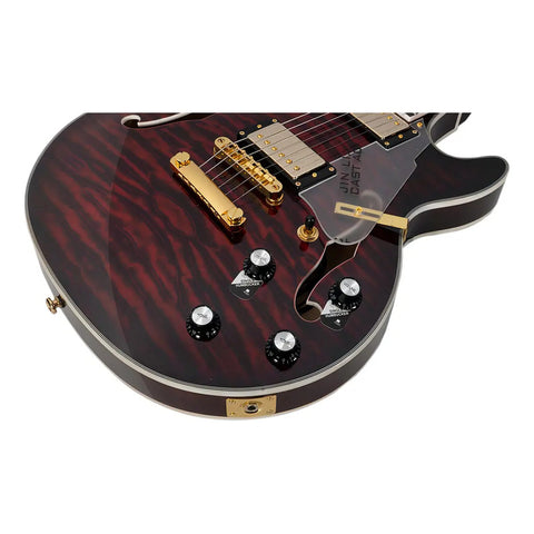 Guitarra Eléctrica 6 Cuerdas Mars Les Paul Jazz Red Color Rojo Material Del Diapasón Palo De Rosa Orientación De La Mano Diestro