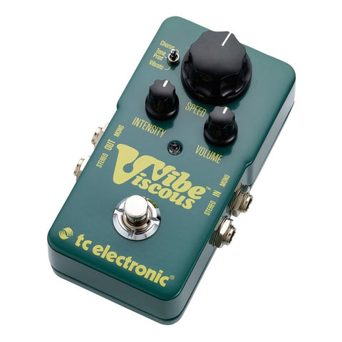 Pedal Tc Electronic Viscous Vibe Chorus Guitarra Eléctrica Digital Verde Verde Musgo