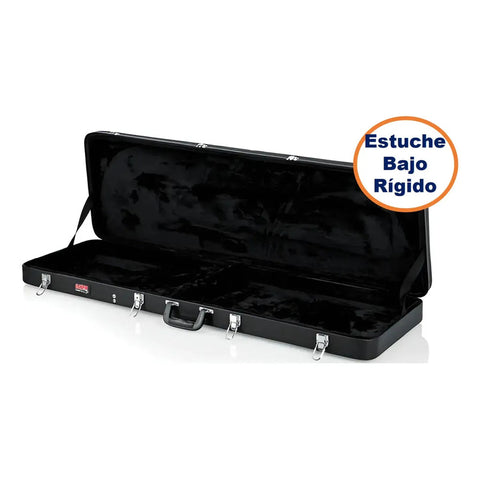 Estuche Rígido Para Bajo Gator Gwe-bass Madera Contrachapada Negro