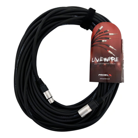 Proel Lw Mc250lu20 Cable Xlr Para Micrófono 20 Metros