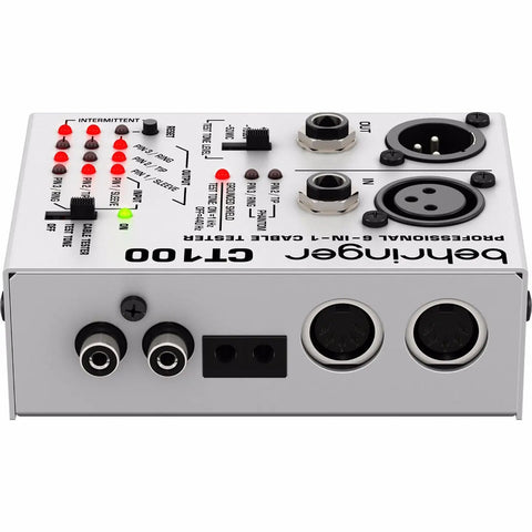 Probador Profesional De Cables 6 En 1, Behringer Ct100