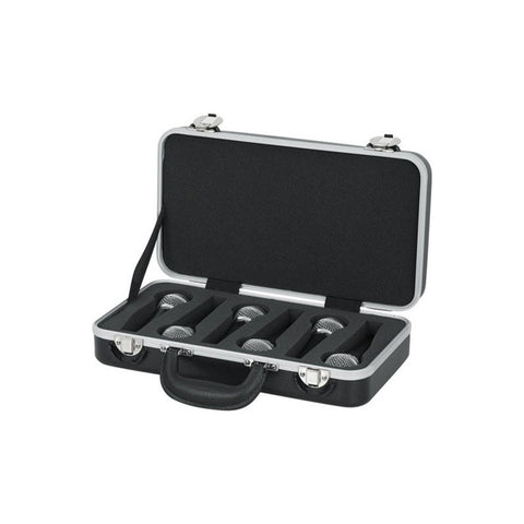 Estuche Rígido Gator Gm-6-pe Para 6 Micrófonos Shure Polietileno