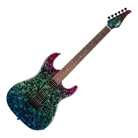 Guitarra Eléctrica Jet Guitars Js-50 Elite Art Blue Diestro Azul Palisadro