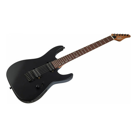 Guitarra Eléctrica Jet Guitars Js-501 Stygian Black Satin Diestro Negro Palo De Rosa