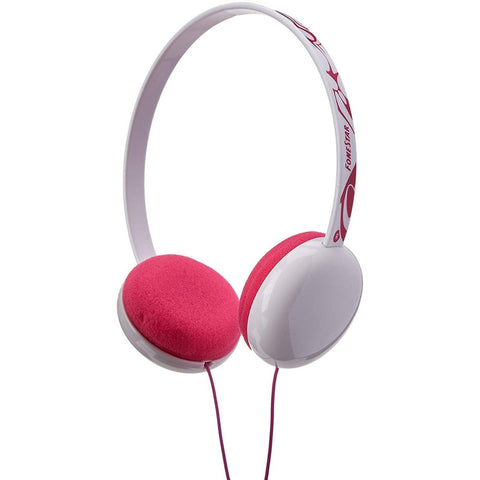 Audifonos Diadema Ajustable Blanco C/rosa Fonestar Fa-598bl Blanco